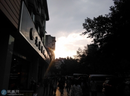 云阳在太阳落土的时候