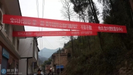 宝兴村举行青年团拜会的场面